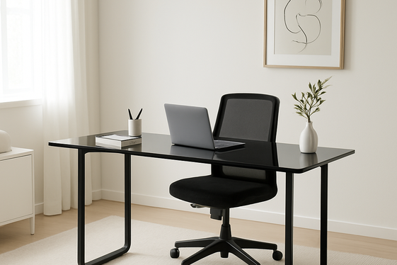 Black Glass Top Desks for a Chic Touch illustration