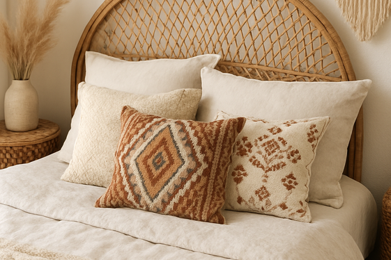 Choose a Statement Woven Headboard illustration
