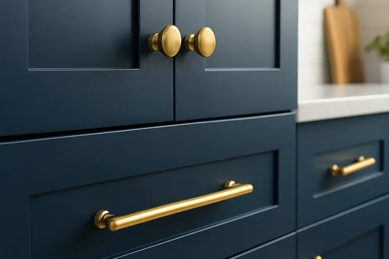 Warm Gold Cabinet Hardware for Subtle Elegance illustration