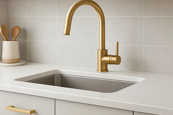 Mixing Matte and Shiny Gold Finishes in Fixtures illustration