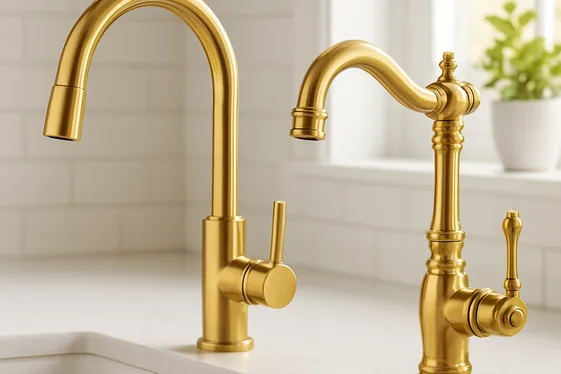 Comparing Gold Faucets: Modern vs Classic Styles illustration