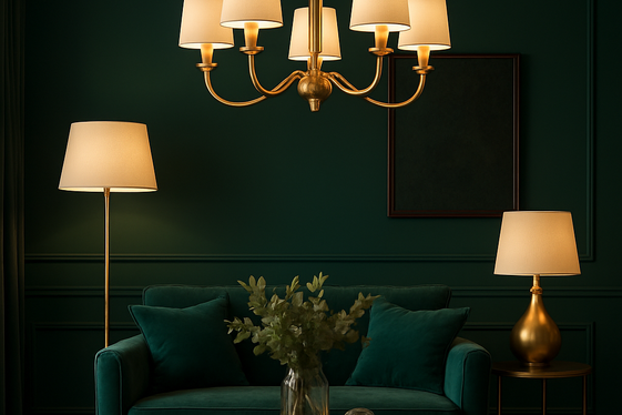 Golden Accents: Lighting Fixtures That Shine Bright illustration