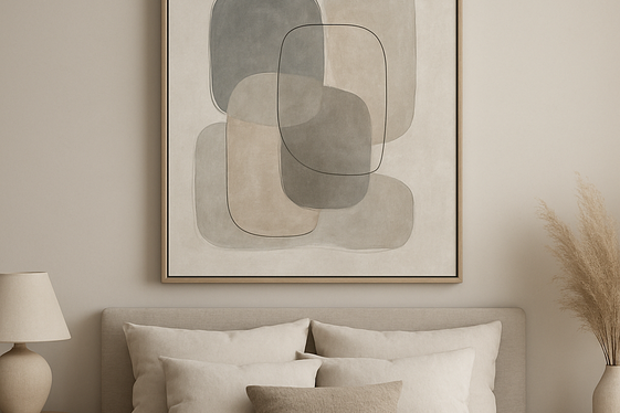 Personalized Art in Grey and Beige Palettes illustration