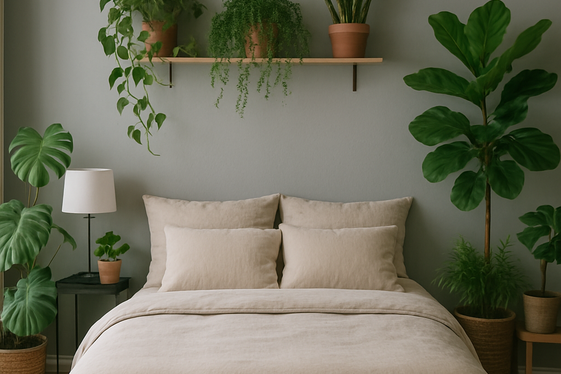 Adding Greenery to Highlight Neutral Bedrooms illustration