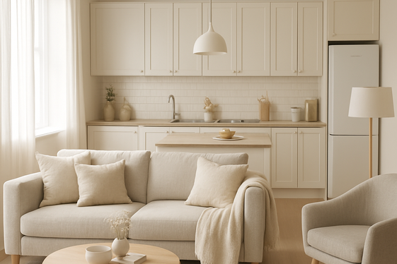 Choose Soft, Neutral Color Palettes to Create a Cozy Feel illustration