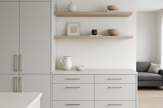 Opt for Smart Storage Solutions to Maintain Clean Lines illustration