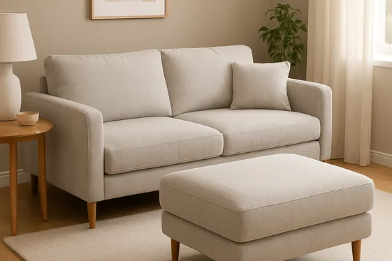 Place Cozy Ottomans as Extra Seating illustration