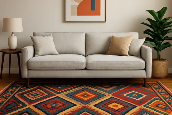 Bring in a Statement Rug illustration