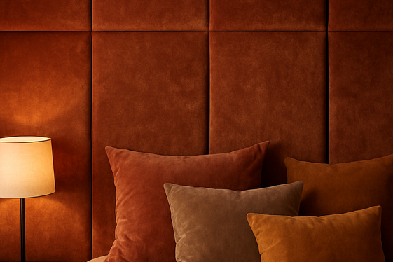 Craft a Cozy Wall with Soft Fabric Panels or Upholstery illustration