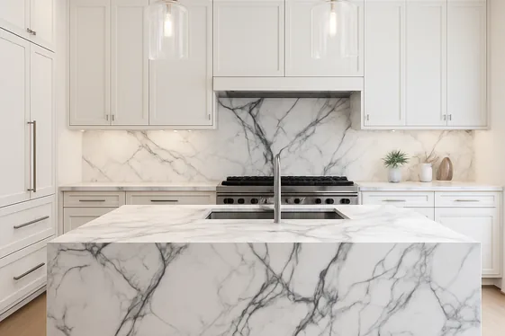 Modern Marble Elegance with Bold Veining illustration