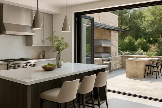 Indoor-Outdoor Kitchen Designs illustration