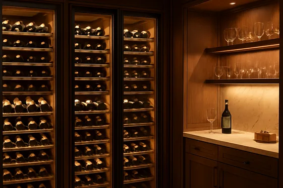 Personalized Wine Storage and Bar Areas illustration