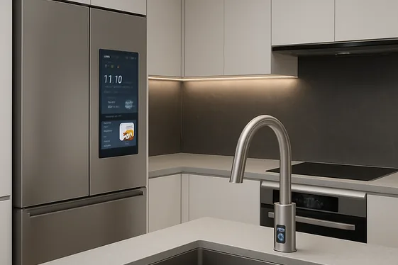 Integrated Smart Kitchen Appliances illustration
