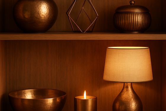 Bring in Metallic Accents for a Touch of Elegance illustration