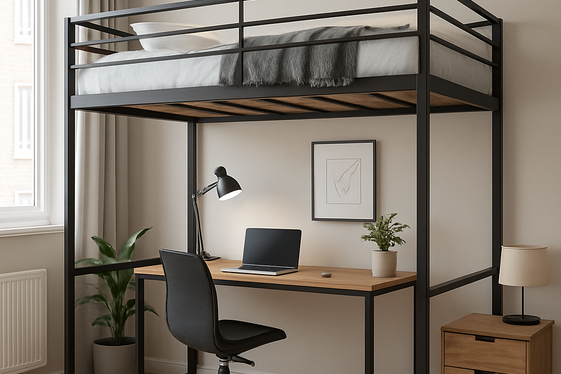Loft Beds to Open Up Floor Space illustration