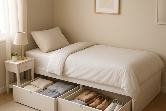 Under-Bed Storage Drawers and Bins illustration