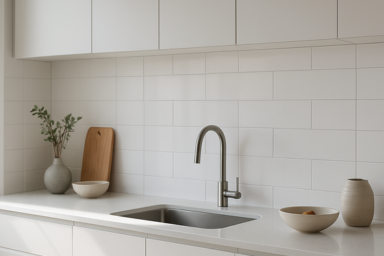 Large Format White Tiles for Minimalist Appeal illustration