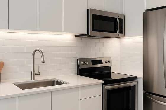 Glossy White Glass Tiles for a Sleek Finish illustration
