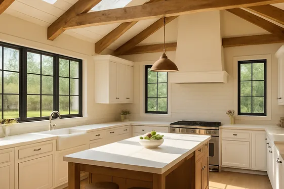 Highlighting Natural Light with Large Windows and Skylights illustration