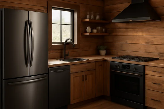 Integrating Modern Appliances with a Rustic Look illustration