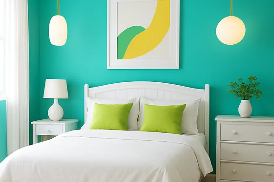 Aqua and Lime for Playful Energy illustration