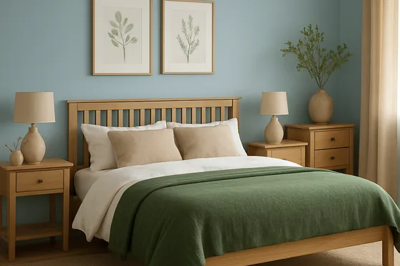 Sky Blue and Forest Green for Contrast Balance illustration