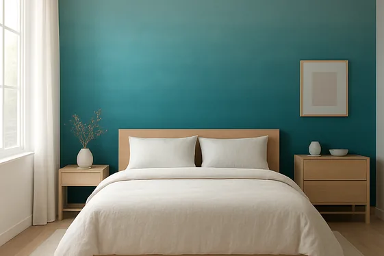 Blue-Green Ombre Walls for a Visual Flow illustration