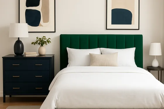 Blue and Green Statement Furniture Pieces illustration