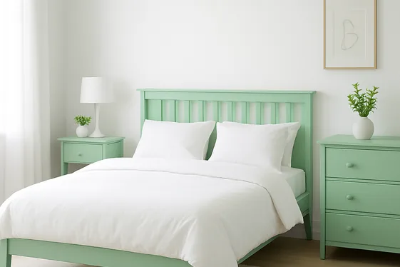 Mint Green with Crisp White for Freshness illustration