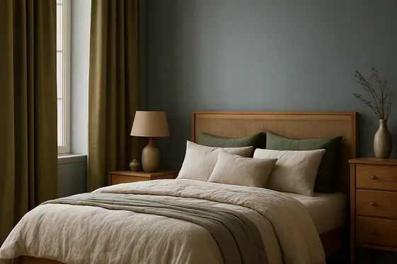 Olive Green and Blue-Grey for Earthy Elegance illustration