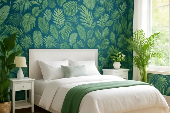 Blue and Green Botanical Prints for Nature Love illustration