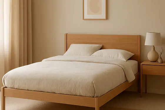 Building a Minimalist, Nature-Inspired Bed Frame illustration