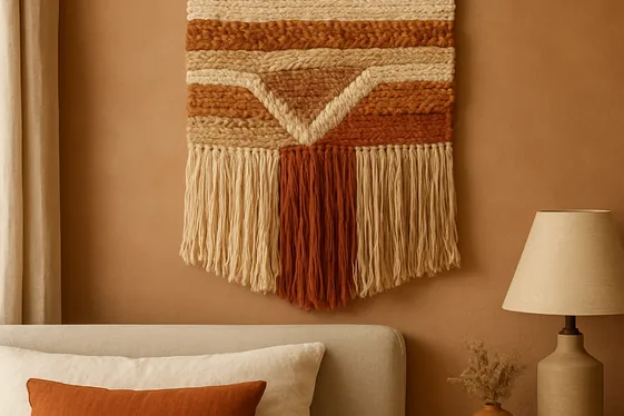 Adding Handcrafted Woven Wall Hangings illustration