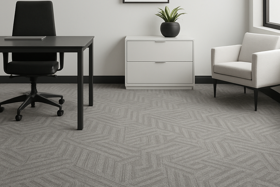 Incorporating Patterned Grey Carpets for Visual Interest illustration