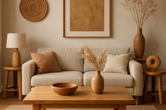 Incorporate Natural Wood Elements for Earthy Warmth illustration