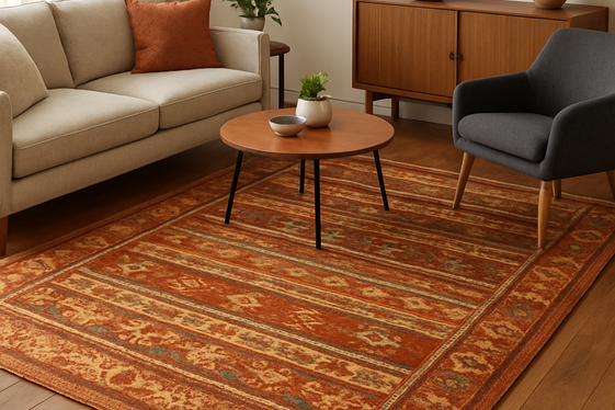 Bring in Cozy Area Rugs with Rustic Patterns illustration