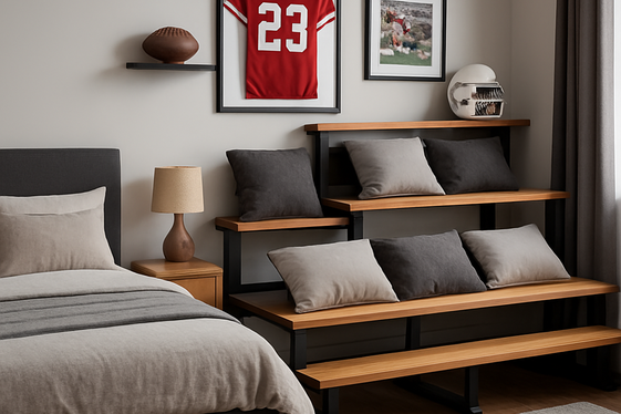 Stadium Seating-Style Furniture for Authentic Vibes illustration