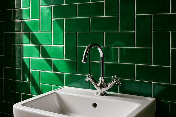 Green Tiles for a Bold Statement illustration