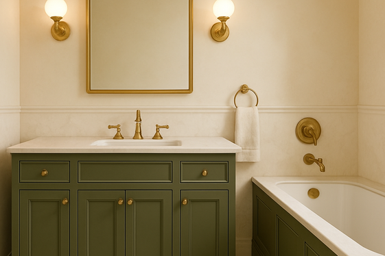 Olive Green Cabinets for Classic Charm illustration