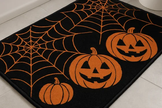 Halloween-Themed Bath Mats with Comfort and Style illustration