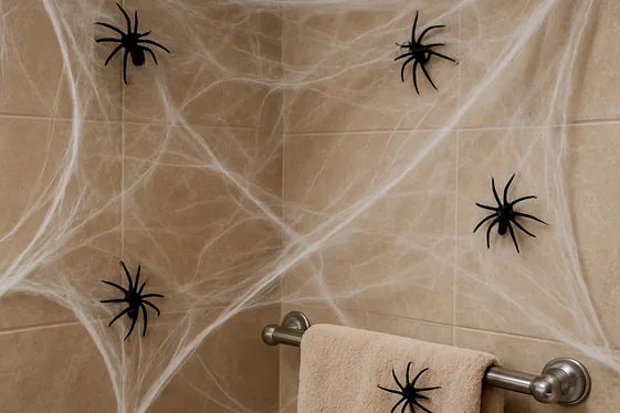 Fake Spider Webs That Look Surprisingly Real illustration