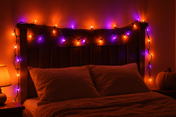 Glow Up Your Room with Halloween String Lights illustration