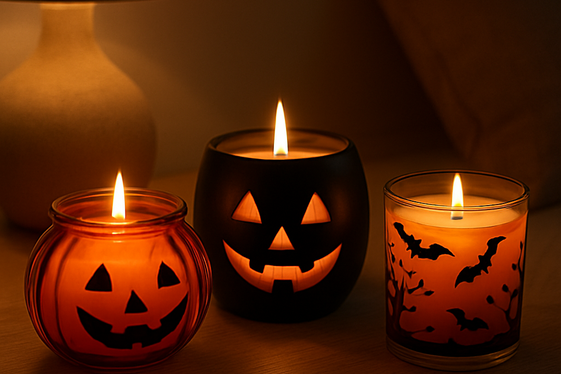 Add Halloween Scented Candles for Atmosphere illustration
