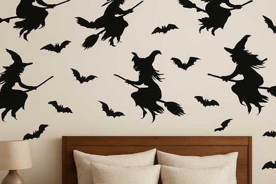 Create a Statement Wall with Halloween Decals illustration