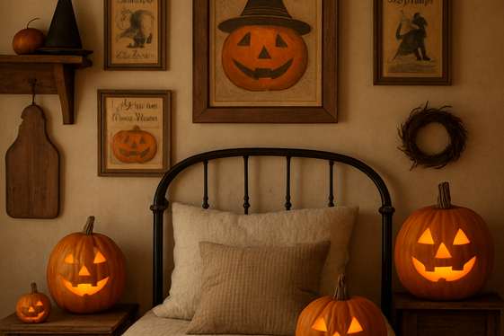 Add a Touch of Vintage Halloween Charm illustration