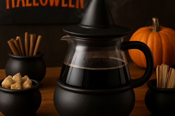 Cauldron-Inspired Coffee Server and Accessories illustration