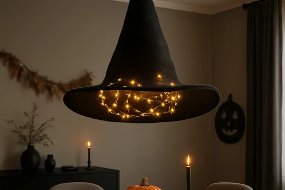 Witch Hat Chandeliers for Eye-Catching Ceiling Decor illustration