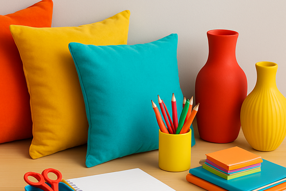 Introduce Pops of Color with Accessories illustration