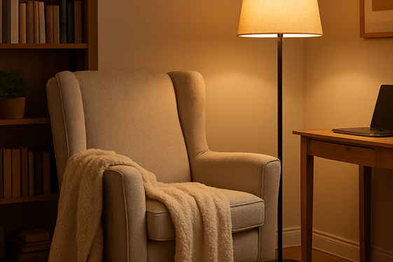 Design a Cozy Reading Nook Nearby illustration