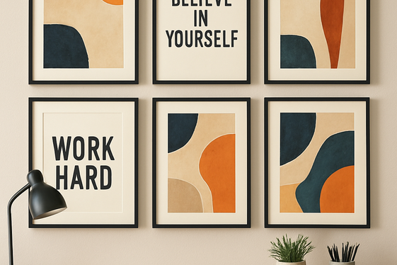 Add Artistic Wall Displays and Prints illustration